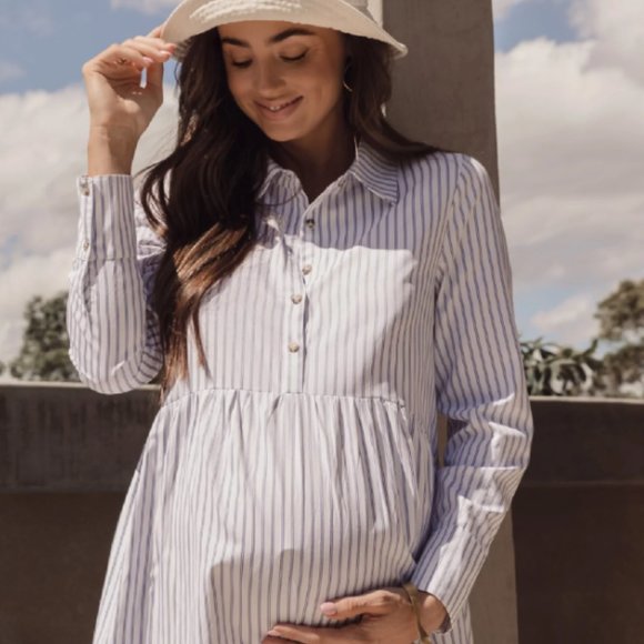 NWT - LEGOE. HERITAGE SIENNA SHIRTDRESS Maternity - Size 3 ( USA 8-10) - Picture 4 of 5